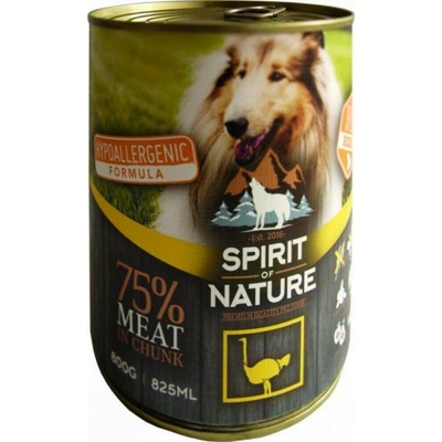 Spirit of Nature Dog With ostrich 6 x 800 g