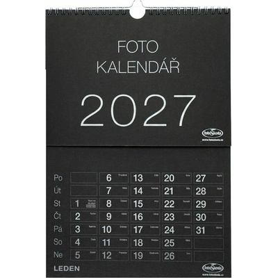 na vlastné foto NÁSTENNÝ VEĽKÝ čierny 2025
