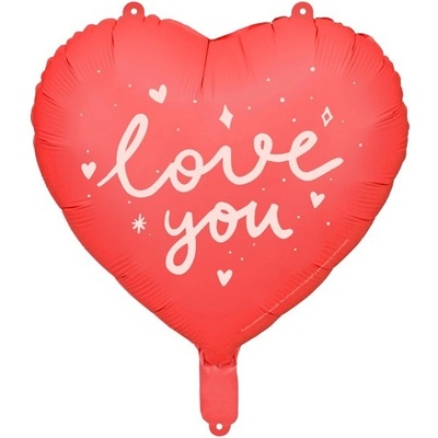 Party deco FB171 Fóliový balón Srdíčko Love you 45cm