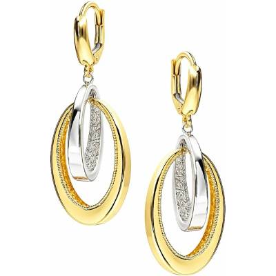 Zlaton Náušnice z kombinovaného zlata kruhy 4.6cm 4.600g O20082603906