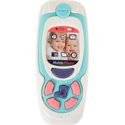 Moni Toys Бебешка играчка Moni Toys - Телефон с бутони, син, K999-72B (107923)