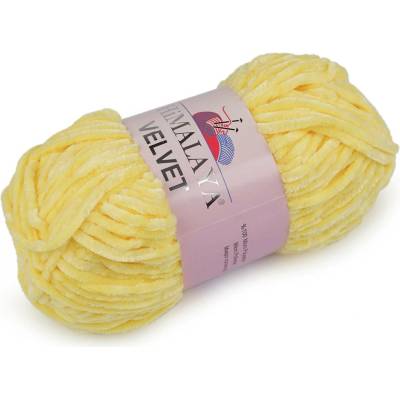 Pletací žinylková příze Velvet 100 g Varianta: 3 (90002) žlutá světlá, Balení: 1 ks 55832/141071/257492