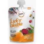 GNAWLERS Lick’n Lickable течно лакомство за котка яйчен жълтък и зеленчуци 100gr