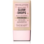 Revolution Bright Light Glow Drops течен хайлайтър цвят Golden Star Dew 23ml