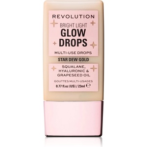 Revolution Bright Light Glow Drops течен хайлайтър цвят Golden Star Dew 23ml