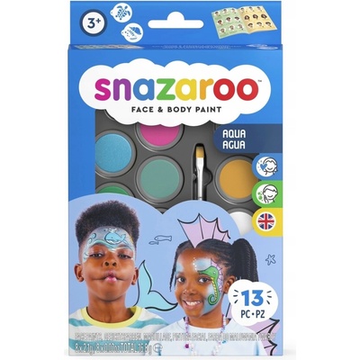 Snazaroo farby na tvár modrá sada