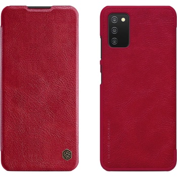 Nillkin Калъф Nillkin Qin, кожен, за Samsung Galaxy A03s, кафяв (6902048222229)