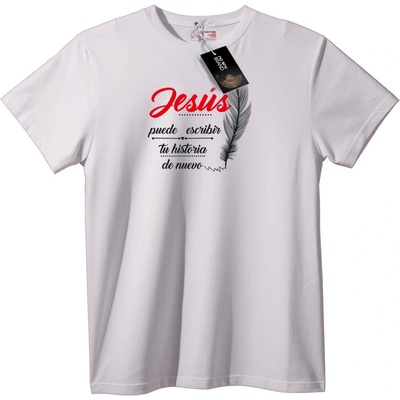 NOONEBRAND Тениска Jesús - Напиши своята история - XXS, Black