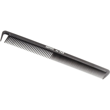 Depot аксесоари № 705 Carbon пластмасов гребен за коса черен