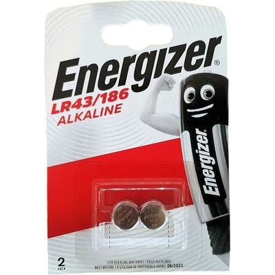 Energizer Батерии алкални Energizer LR43/186, LR43, 1.5V, 2бр. в опаковка