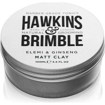 Hawkins & Brimble zmatňujúci pomáda na vlasy s vôňou elemi a ženšenu (Elemi & Ginseng Matt Clay) 100 ml
