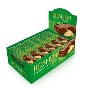 ROSHEN Шоколадов бар Roshen с фъстъци 30 x 38 г