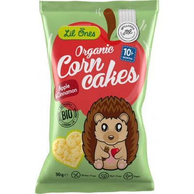 Lil Ones Organic Corn cakes detský snack s príchuťou jablko a škorica 30 g