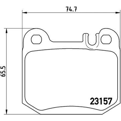 Sada brzdových platničiek kotúčovej brzdy BREMBO P 50 043
