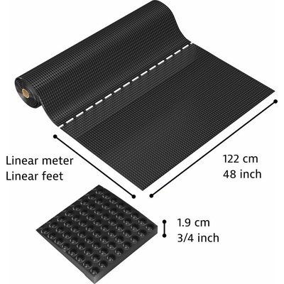 Notrax 782 Sky Trax Špičková ergonomická protiúnavová rohož čierna 122 cm x linm