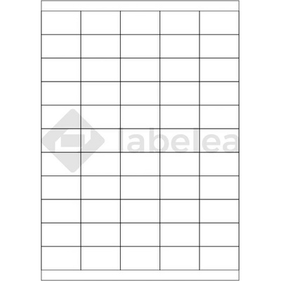 Labelea Samolepiace etikety 42x25 mm biele papierové, na hárku A4, pre laserovú a atramentovú tlač, Farba etikiet Biela, Počet hárkov v balení 100 EPS042025W055S