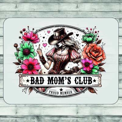 DTF transfer/nažehľovačka Bad mom´s club Nálepka - výška: A4