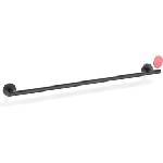 DECOR WALTHER Закачалка на релса за кърпи Basic самозалепващ се монтаж 65 см черен мат (0535260)