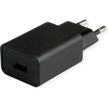 VALUE Стенно зарядно устройство, 1x USB-A, 12W, черно 19.99. 1093-10 (19.99.1093-10)