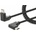 Manhattan Кабел Manhattan 356213, от USB-C(м) към USB-C(м), спирален, ъглов, 1m, черен (356213)
