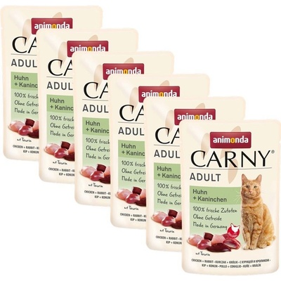 Animonda Carny Adult kuracie a králik 6 x 85 g