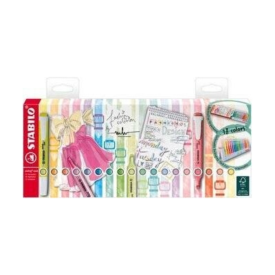 Zvýrazňovač STABILO swing cool Pastel 18 ks