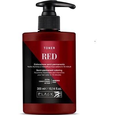 Black Professional Toner Semi-permanent Hair Colour 300 ml полутрайна боя Red