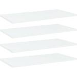 vidaXL Рафтове за етажерка, 4 бр, бели, 60x30x1, 5 см, ПДЧ (805234)