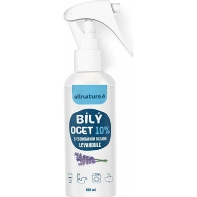 Allnature Biely ocot sprej 10% s esenciálnym olejom levandule 500 ml