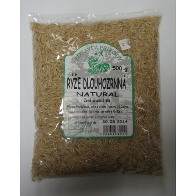 Zdraví z přírody rýže dlouhozrnná natural 0,5 kg