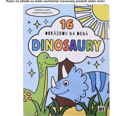 Vymaľovánka do okien Dinosaury