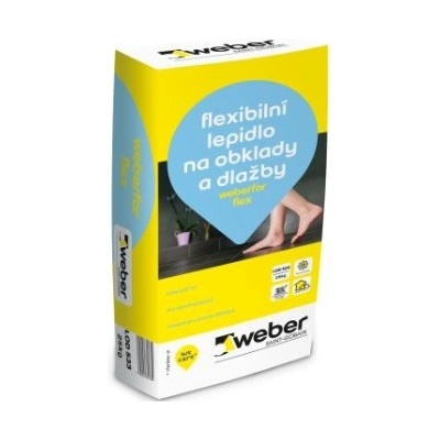 Weber.for Flex M flexibilní lepidlo na obklady a dlažby 5 kg – Zbozi.Blesk.cz