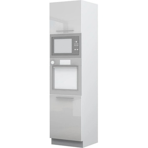  Висок шкаф за вграждане на фурна и микровълнова Riva K23-60-RM/2