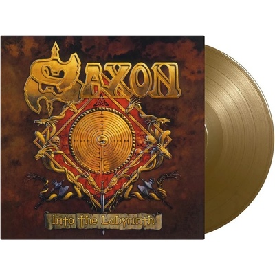 Saxon Into The Labyrinth Coloured Gold Vinyl LP