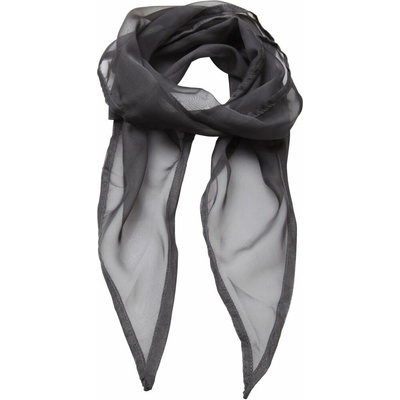 Premier Workwear dámský šifonový šátek PR740 Dark Grey -ca. Pantone 431