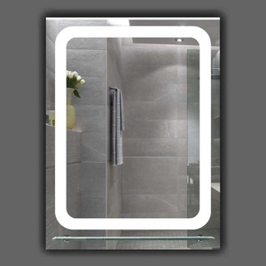 Lidiya Mirror Огледало за баня LED осветление и рафт LM Ghostly Ray 800×700мм