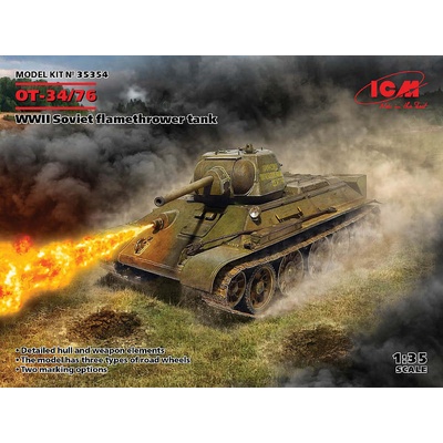 ICM OT-34/76 WWII Soviet flamethrower tank 1:35
