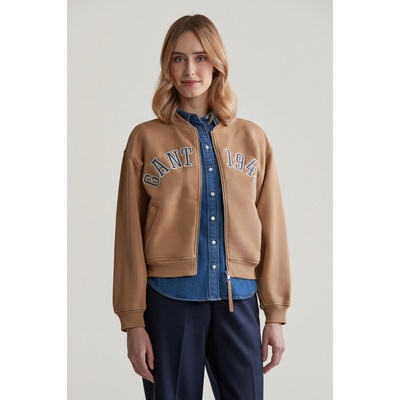 Gant 1949 Arch Bomber Sweat Caramel Beige