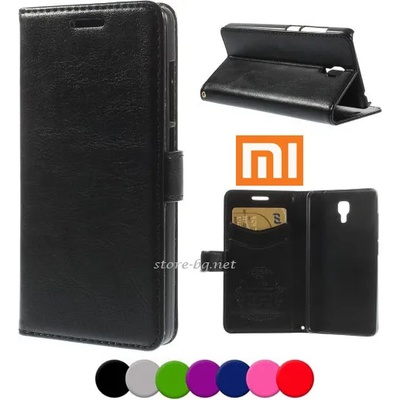 Xiaomi Mi 4 MI4 Magnetic Wallet Кожен калъф + Стилус