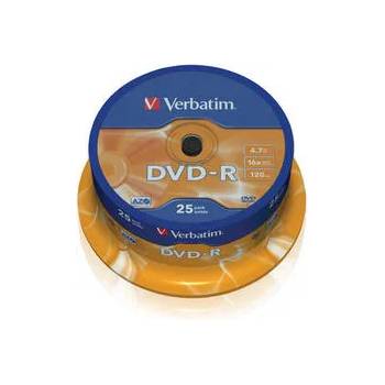 Image 1 of Verbatim DVD-R 4.7GB шпиндел (25) (43522)