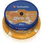Verbatim DVD-R 4.7GB шпиндел (25) (43522)
