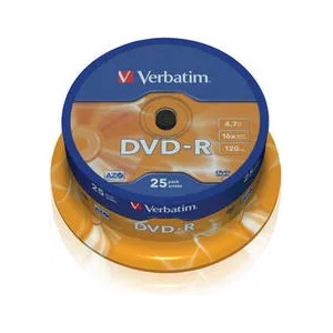 Verbatim DVD-R 4.7GB шпиндел (25) (43522)