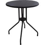 Mira-N HORECANO Кръгла маса Ø60xh74 см POLYRATTAN КАФЯВА (RZY-60KD) (0195373)