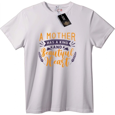 NOONEBRAND Тениска Добро и Красиво Сърце на Майка - 7XL, Black