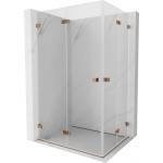Mexen Lunar-F Duo сгъваема душ кабина 100 x 95 cm, прозрачна, розово злато - 836-100L-095P-60-00 (836-100L-095P-60-00)