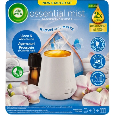 Air Wick aroma difuzér + náplň Prádlo a bílá orchidej 20 ml