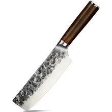 UG Grill Nůž Nakiri 16,6 30 cm Uhlíková ocel dřevo pakkawood