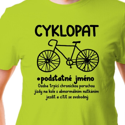 Vtipné tričko pro cyklisty pánské