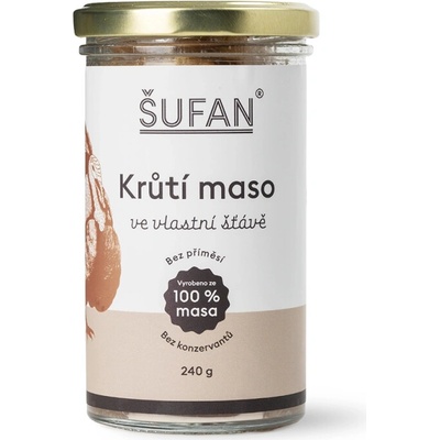 ŠUFAN Krůtí maso ve vlastní šťávě 240 g – Hledejceny.cz