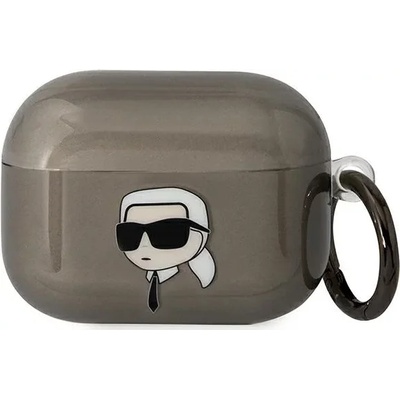 Karl Lagerfeld черен калъф за AirPods Pro Karl`s Head (KLAPHNIKTCK)